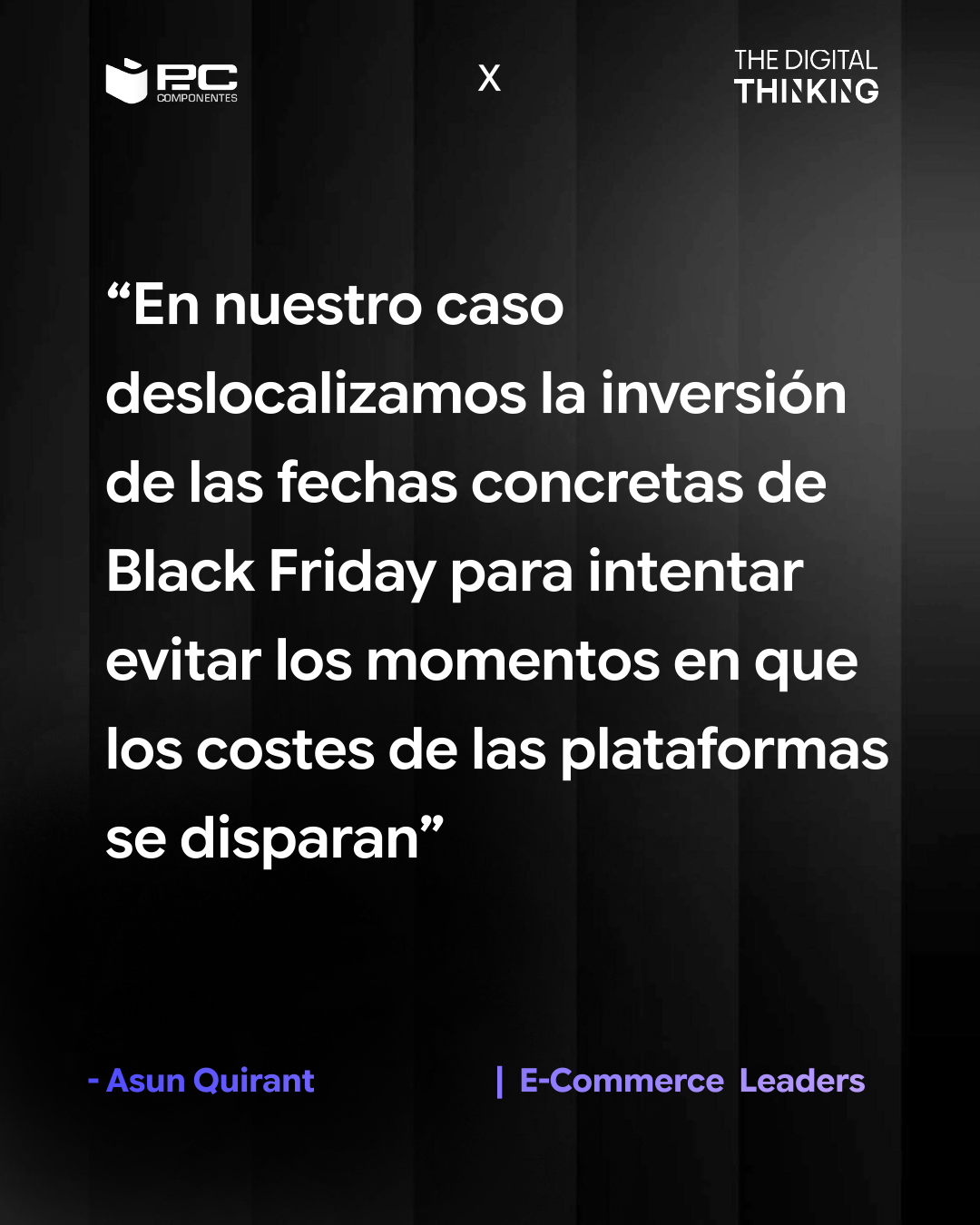 Reflexión de Asun Quirant sobre publicidad en fechas de Black Friday