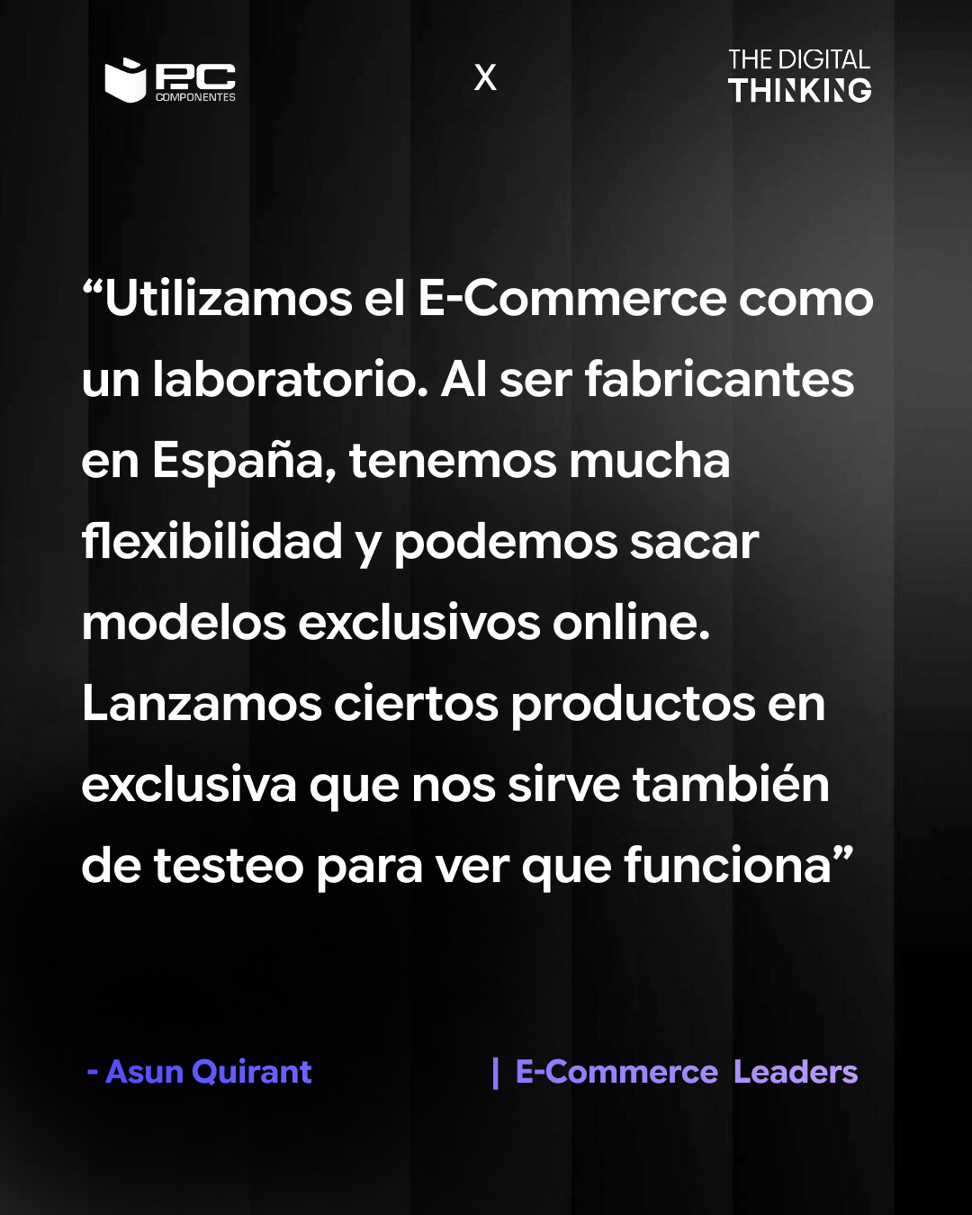 Reflexión de Asun Quirant sobre innovación en ecommerce