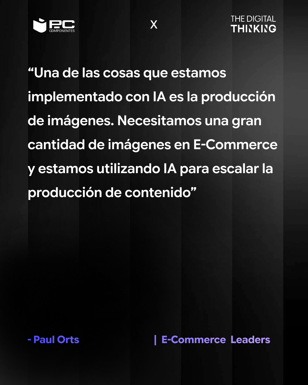 Reflexión de Pau Orts sobre inteligencia artificial y producción de imágenes